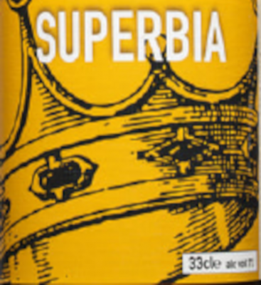 Zeven Zonden Superbia bier etiket